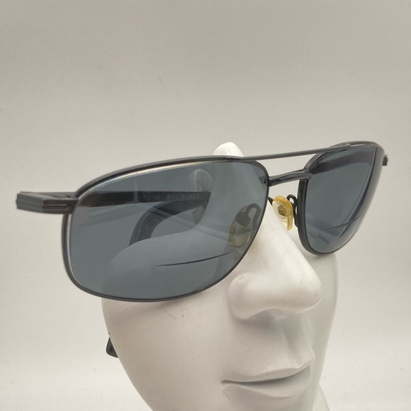 Vintage Bill Blass Black Aviator Sunglasses Frames - Picture 2 of 6